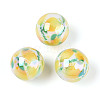 Printed Opaque Acrylic Beads X1-MACR-T048-04M-2