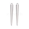 304 Stainless Steel Pendants STAS-T075-22E-P-1