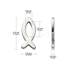 304 Stainless Steel Charms STAS-CJC0008-10P-02-2