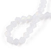 Imitate Austrian Crystal Bicone Frosted Glass Beads Strands GLAA-F029-TM2mm-A13-4