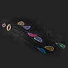 Chakra Natural Dyed Agate Piece Hanging Ornament HJEW-R126-01A-6