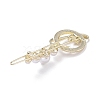 Alloy Crystal Rhinestone Hair Barrettes PHAR-Z003-16LG-3