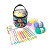 DIY Doll Handmade Knitting Leaf Pattern Bag Sets PW-WG11230-01-1