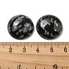 Natural Snowflake Obsidian Cabochons G-C115-02A-14-3