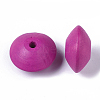 Spray Painted Natural Maple Wood Beads X-WOOD-T019-29-2