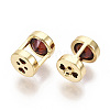 Brass Cubic Zirconia Charms KK-S356-067B-NF-2