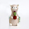 Alpaca Wool Felt Needle Felting Kit with Instructions DOLL-PW0004-04C-1