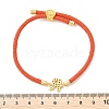 Adjustable Nylon Cord Bracelets BJEW-C096-01G-18-5