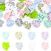 CHGCRAFT 32Pcs 8 Colors Food Grade Eco-Friendly Silicone Beads FIND-CA0006-70-1