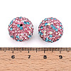 Polymer Clay Pave Rhinestone Beads RB-T018-01J-3
