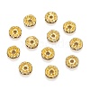 Brass Rhinestone Spacer Beads RB-A006-8MM-G-2