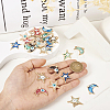 48Pcs 12 Style Alloy Enamel Pendants ENAM-TA0001-73-6