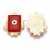 Eco-Friendly Alloy Enamel Pendants ENAM-N050-27H-NR-2