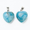 Natural Apatite Pendants X-G-I311-A22-2