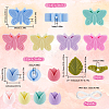 24Pcs 3 Styles Food Grade Eco-Friendly Silicone Focal Beads with Round Nylon Thread SIL-SP0001-12-2