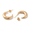 PVD Vacuum Plating 304 Stainless Steel Crescent Moon Stud Earrings for Women EJEW-F280-05C-G-2