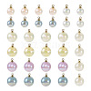Craftdady 64Pcs 8 Style ABS Plastic Imitation Pearl Charms PACR-CD0001-03-12
