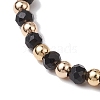 4Pcs Glass Beads Stretch Bracelets BJEW-JB11416-9