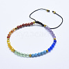 Mixed Stone Braided Bead Bracelets BJEW-I258-N-1