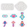  2Pcs 2 Style Medical Theme DIY Pendant Silicone Molds DIY-TA0005-23-9