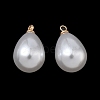 ABS Plastic Pearl Pendants X-FIND-Z105-03H-01G-1