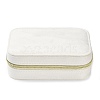 Rectangle Velvet Jewelry Storage Zipper Boxes PAAG-PW0003-06B-2