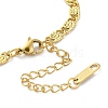 304 Stainless Steel Lumachina Chain Bracelets for Women BJEW-G712-06G-3