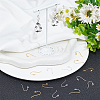 2 Colors 925 Sterling Silver Earring Hooks STER-BBC0006-24B-4