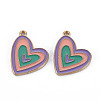 Alloy Enamel Pendants ENAM-S126-082-NR-2