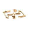 Ion Plating(IP) 304 Stainless Steel Stud Earring for Women EJEW-F287-01G-2