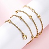 304 Stainless Steel Round Rope Chain Necklaces NJEW-C073-04G-3