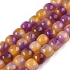 Dyed Natural White Jade Beads Strands G-T138-D12-4