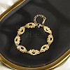 304 Stainless Steel Eye Link Chain Bracelets for Women BJEW-P348-01A-G-1