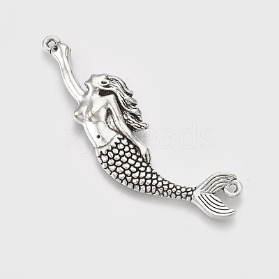 Tibetan Style Alloy Big Pendants TIBEP-T052-31AS-RS-1