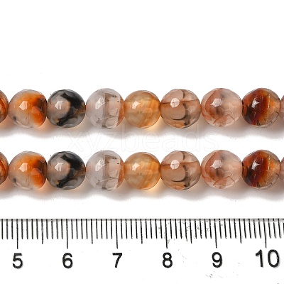 Dyed & Heated Natural Dragon Veins Agate Beads Strands G-P539-A01-08-1