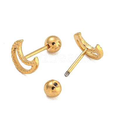 304 Stainless Steel Cartilage Earrings EJEW-B066-01B-G-1