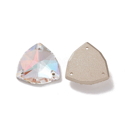 Rounded Triangle Shape Sew on Rhinestone RGLA-C001-11C-001LA-1