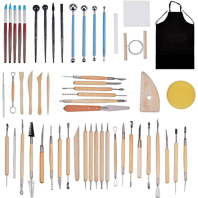 Wooden Handle Pottery Tools Sets TOOL-BC0008-11-1