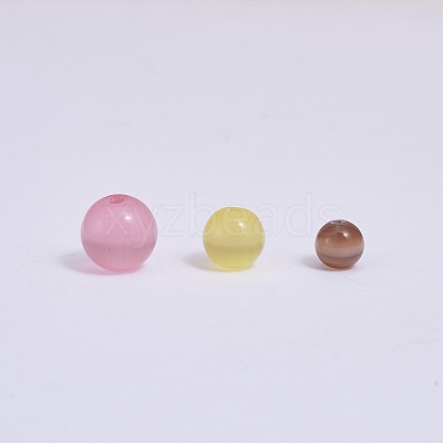 Round Cat Eye Beads G-SZ0001-80A-1