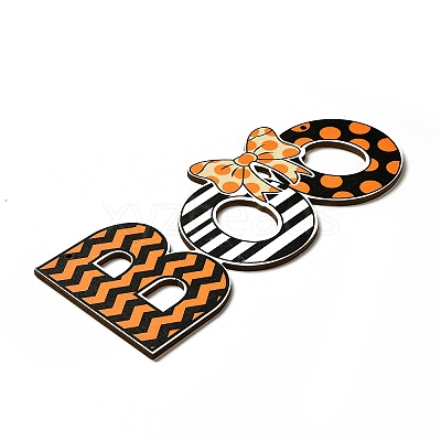 Single Face Printed Wood Big Pendants WOOD-I010-12G-1
