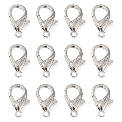 Zinc Alloy Lobster Claw Clasps PALLOY-D008-P-1