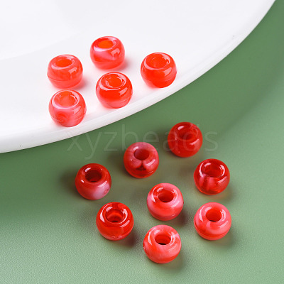 Acrylic European Beads MACR-S375-002B-05-1