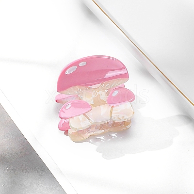 Cute Mushroom Cellulose Acetate Claw Hair Clips PW-WG40B9D-01-1