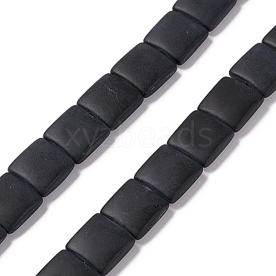 Transparent Frosted Glass Beads Strands X-FGLA-S001-01F-1