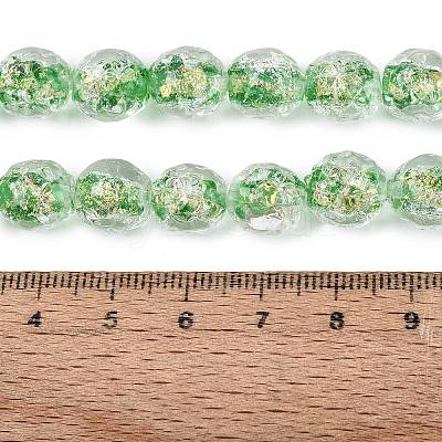 Handmade Foil Glass Beads Strands FOIL-Q002-05D-1