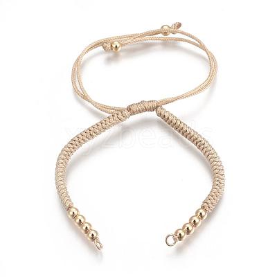 Nylon Cord Braided Bead Bracelets Making BJEW-F360-F12-1