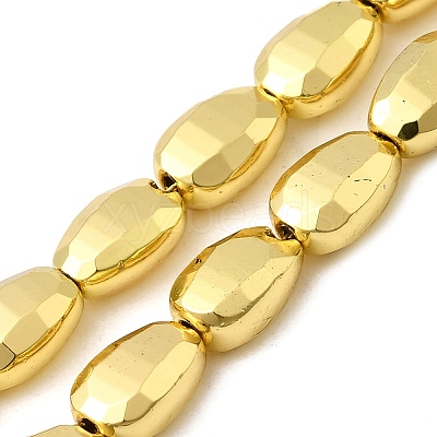 Electroplate Glass Beads Strands EGLA-F166-12-1