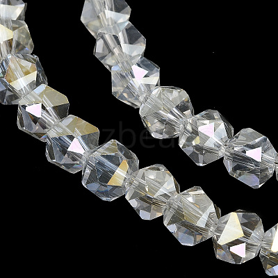 AB Color Plated Glass Beads EGLA-L018-B-AB08-1
