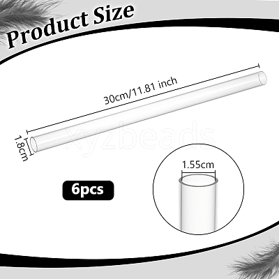 Acrylic Round Tube OACR-WH0056-007D-1
