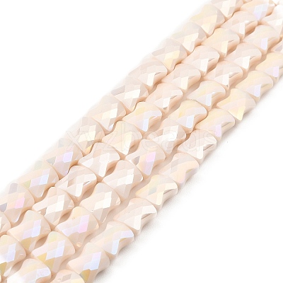 AB Color Plate Glass Beads Strands EGLA-P051-06A-B03-1